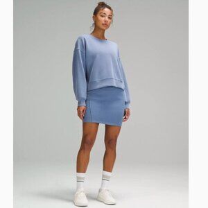 Lululemon Scuba High Rise Waisted Mini Skirt Knit Fleece Preppy Tennis Prep - M